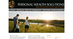 Desktop Screenshot of personalwealthsolutions.com.au