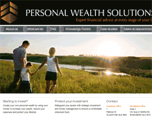 Tablet Screenshot of personalwealthsolutions.com.au